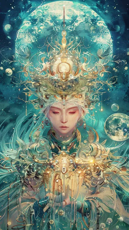 未来感，神圣秘境，美女 - style2部分