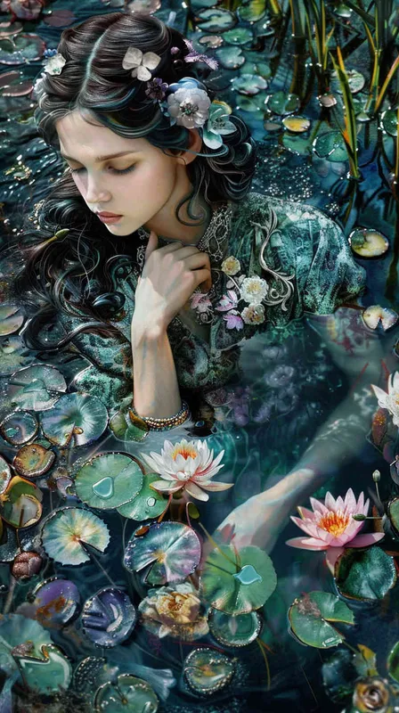 未来感，出水美女，秘境，大师作品，超多细节 - style2部分