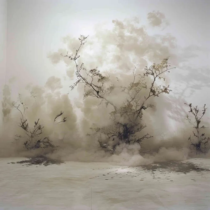 With cascading tresses draped in sheer gossamer, captured in meticulous detail through the lens of artistic photography, the work of Cai Guo-Qiang shines anew. - style4部分
