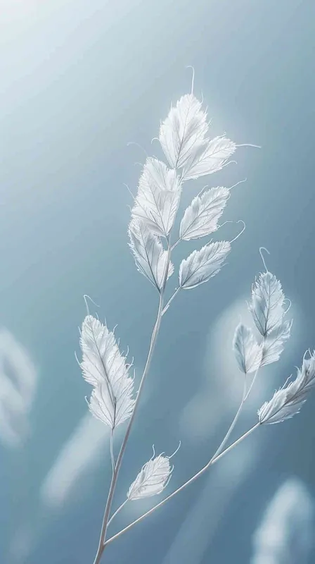 3d, Unreal Engine, Concept art, fashion, popular style, ultra-fine details, depth of field, ethereal, a three-dimensional leaf and grass made into the 4.23世界读书日, natural vitality style, extreme close-up, solid color light blue background, commercial photography SONY Master lens, soft colors, close to reality composition, --ar 3:4 --iw 2 --s 750 - style2部分