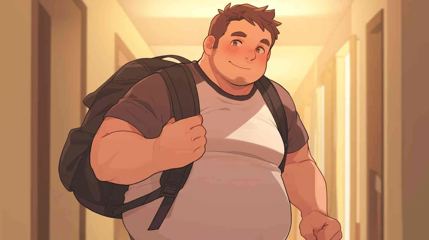 A 30-year-old man, an ordinary office worker, with large eyes that convey a sense of curiosity and enthusiasm. Slightly chubby but not overweight, with a roundish figure. Brown hair, slightly messy, giving off an approachable and humorous vibe. He wears simple and plain clothing, possibly a T-shirt and jeans, with an old-fashioned backpack slung over his shoulder,Pixar style, Disney Style, 3D design, C4D modeling,LivelyAtmosphere, Blender, OC Renderer, High Detail, High Quality - AI绘画作品展示 | Midjourney中文版生成