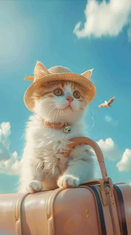 生成一张可爱猫猫去新疆旅行的照片 - AI绘画作品展示 | Midjourney中文版生成