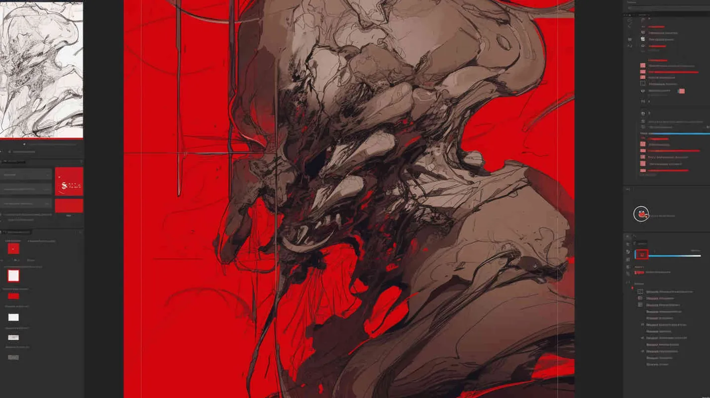 生成绘画线稿 - AI绘画作品展示 | Midjourney中文版生成