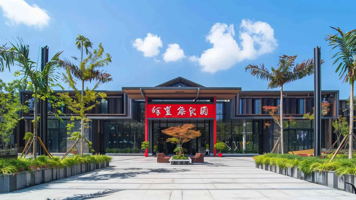 超写实logo背景墙面，前面站着5个商务人氏合影，商务人都是亚洲面孔 - style4部分