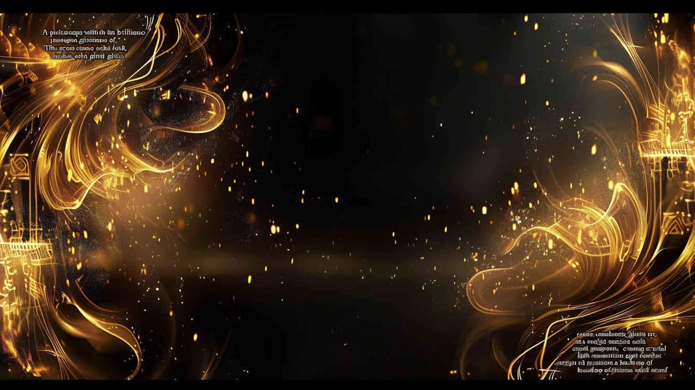  a Jiangnan Water Town Composed of Gold Foil.  Cyber - punk ,Glitch art， Acid Graphics ，Made of iridescent foil ， Crystal Light Sensation，black background，gold foi outlining line - style3部分