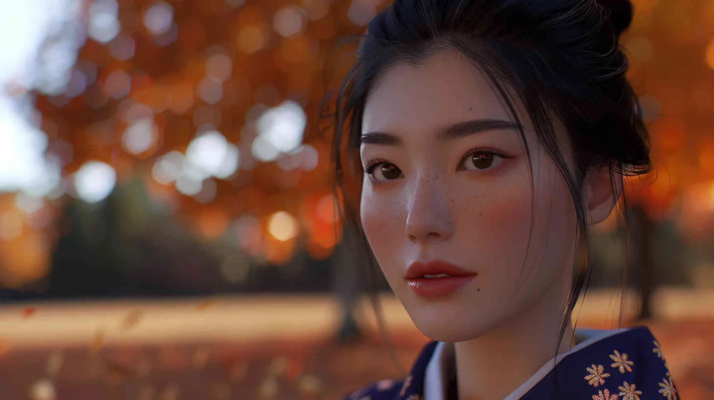 一个漂亮的亚洲女孩 - style4部分