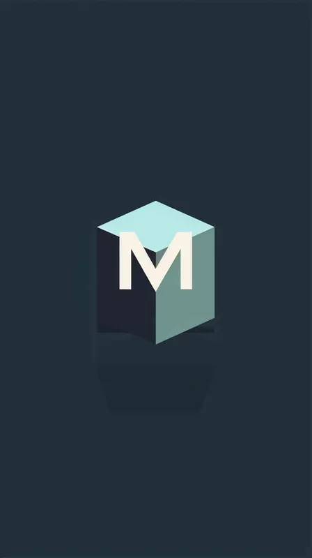 设计一个广告公司的logo，是字母M和W组成的立方体结构，2D造型，扁平化设计  - style4部分
