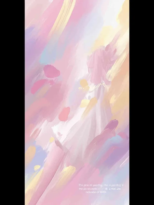 ((粉色油画系纯色壁纸))((8000k分辨率)) - AI绘画作品展示 | Midjourney中文版生成