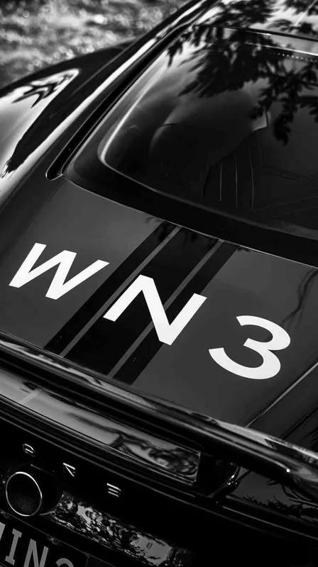 设计一个汽车标志，主体文字是“WIN3”，示意在一个跑车上 - style3部分