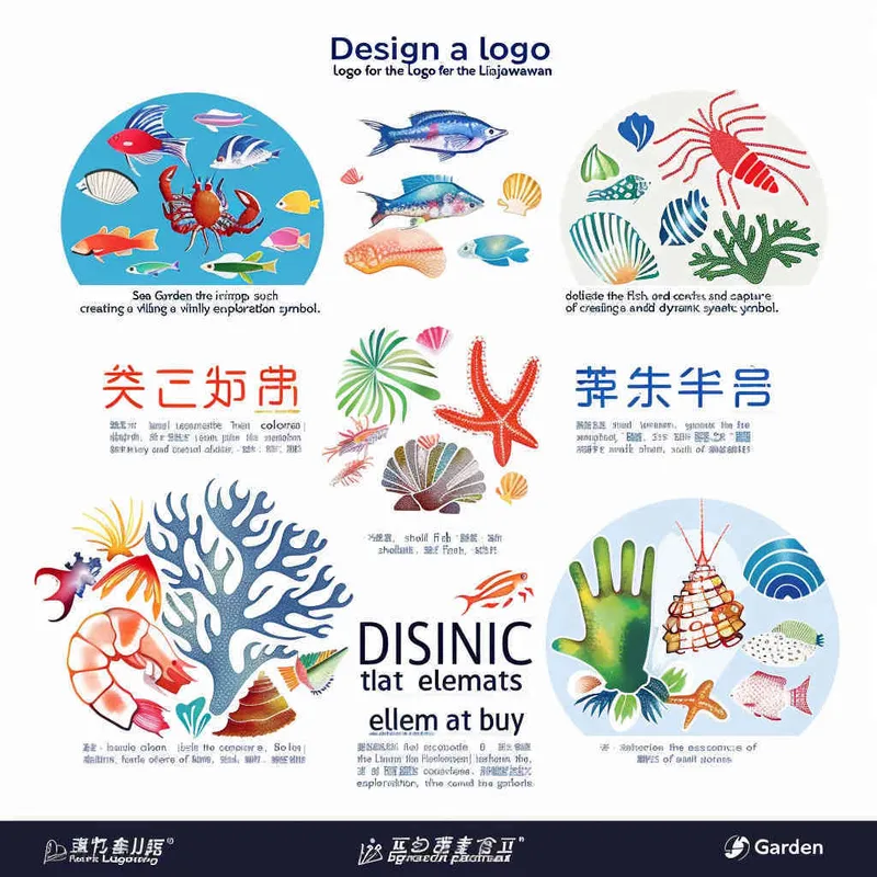 <https://s.mj.run/64ewikxfyEs> “Design a logo for Liujiawan Catching the Sea Garden that incorporates elements like tiny fish, shrimp, shells, and conches to evoke the spirit of family travel, crafting a lively and vivid emblem. The color scheme should feature a luminous blue base, enhanced with hints of green, yellow, and red. The logo should be rendered as sleek vector icons, effortlessly blending visual elements with text against a pristine white backdrop – at a 1:1 aspect ratio, version 6.0.” –ar 1:1 –iw 0.93 –v 6.0 –style raw (relaxed) (relax)
 – style1部分” class=”wp-image”/>
</figure>


<figure class=