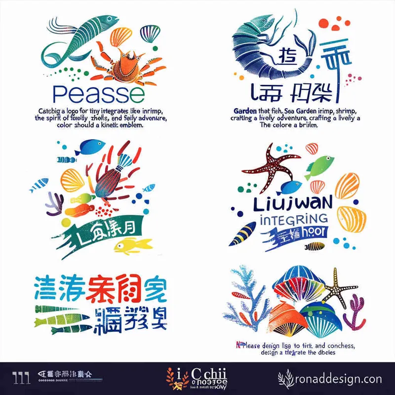 <https://s.mj.run/64ewikxfyEs> “Design a logo for the Liujiawan Catching the Sea Garden that incorporates delicate elements such as small fish, shrimp, shells, and conches to capture the essence of family exploration, creating a vibrant and dynamic symbol. The color palette should consist of a radiant base of blue, complemented by touches of green, yellow, and red. The logo should be crafted as sleek vector icons, seamlessly merging visual symbols with text on a pristine white background – maintaining a 1:1 aspect ratio in version 6.0.” –ar 1:1 –iw 0.93 –v 6.0 – style4部分” class=”wp-image”/>
</figure>

</figure>
</p>


<h2 class=