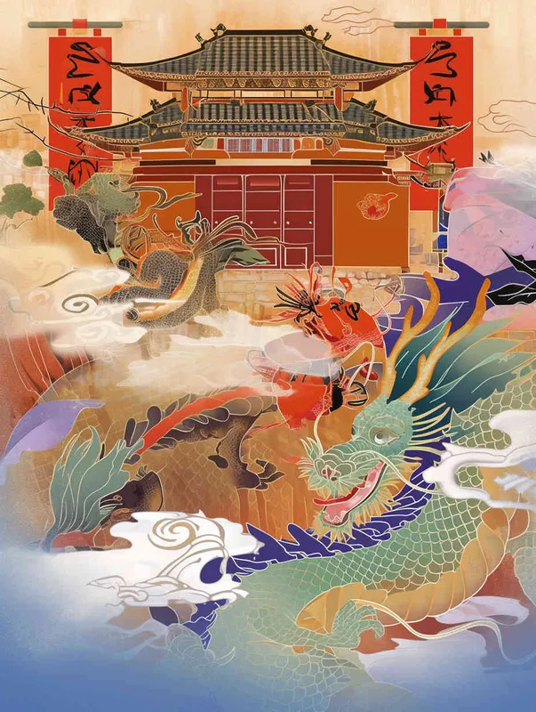 ((制作大禹治水国风插画))，（(要有龙))，((要有山))，((要有水))，（(国风插画有龙有山有水)），((大禹治水国风插画))，8000K，超高清， - style1部分
