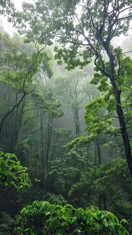 做一个微景观的雨林，植物是主体，有苔藓，树，河流，和小动物，微观镜头，有烟雾，在玻璃质感的缸，有暖色灯光，纯色背景，很高级 - style2部分