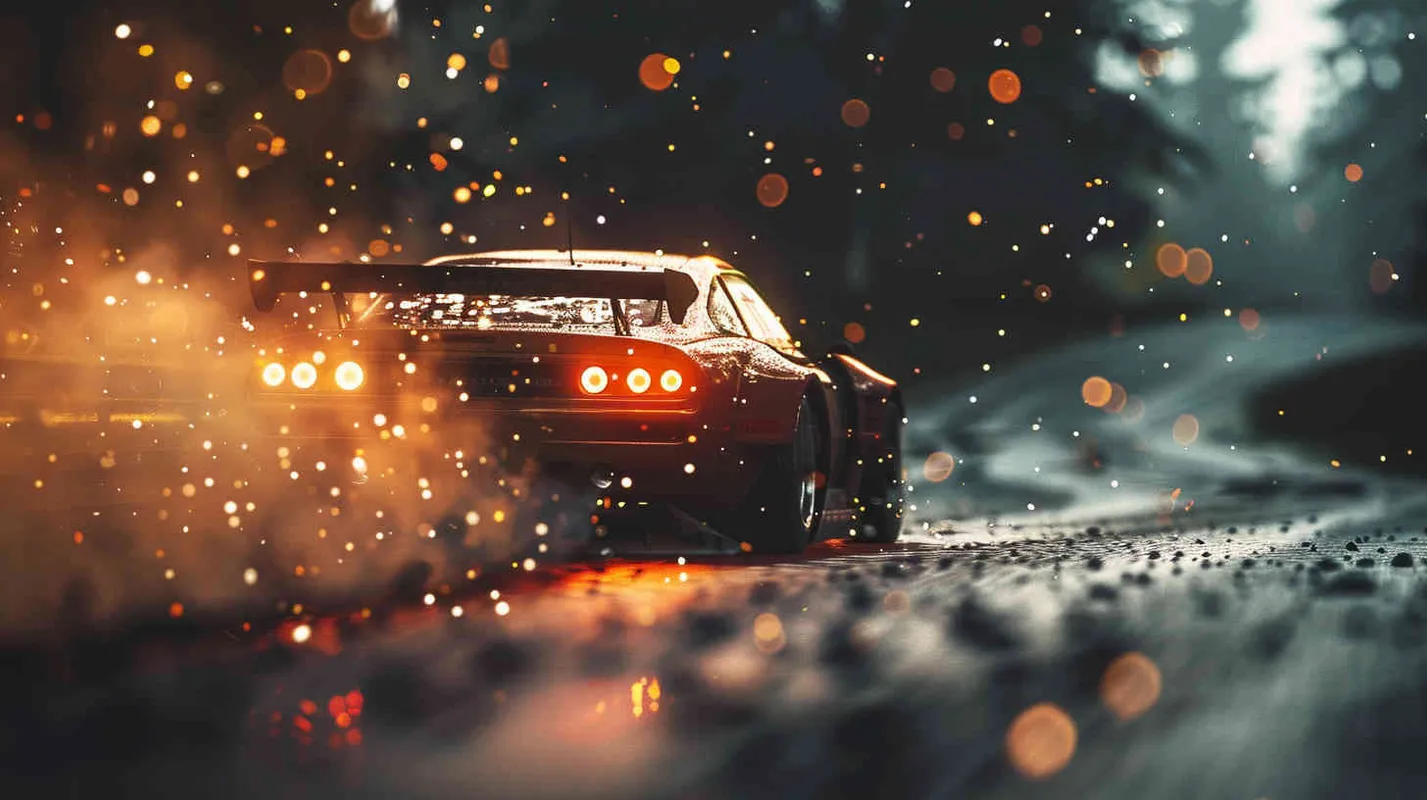 Light painting, Bullet Time, dark gray WIN3’s
decisive moment of overtaking on a nighttime
bend, splashing small particles of gravel, car light
stripes,high speed, motion blur, dynamic motion
and energy, original and unpolished style, super
realistic,masterpiece, original photos,32k,hdr
 – AI绘画作品展示 | Midjourney中文版生成