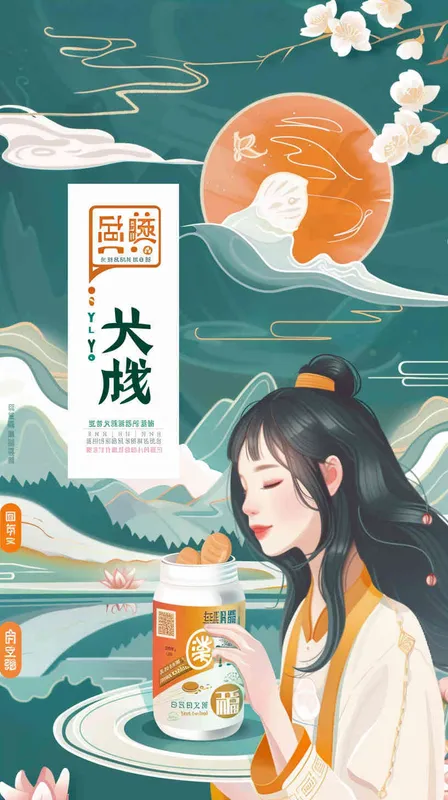 养今坊益生菌产品海报 - style4部分