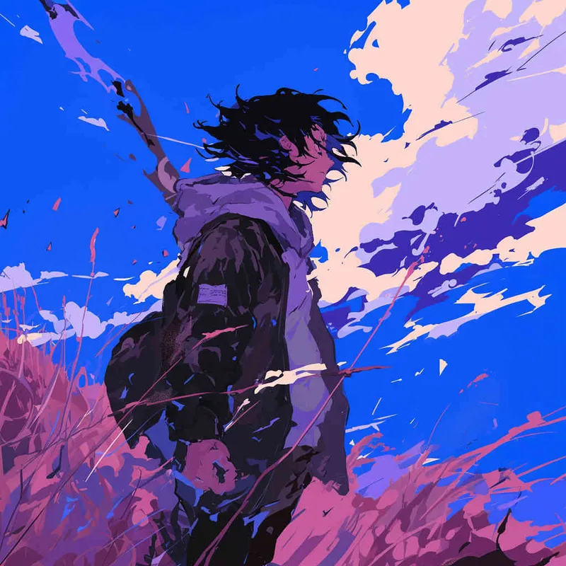美漫风格，黑白画风，一个虚影，白色背景 - style3部分