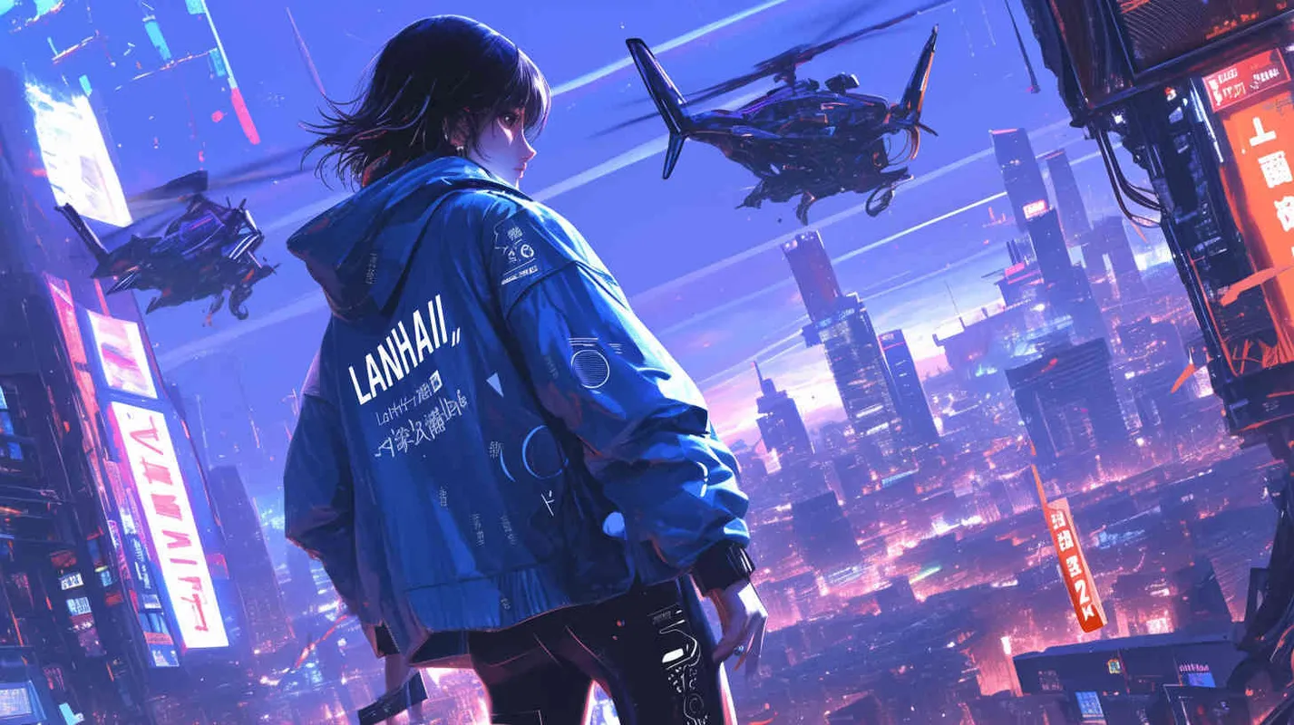 设计一款潮牌帽衫，品牌名是”LANHAI