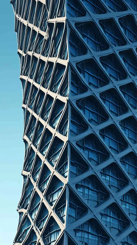 Famed architectural complex in Beijing, showcased in an illustrative manner, encompassing a picturesque vista, captured in breathtaking 8K resolution. Waist Shot(WS),Natural light,Upview --ar 9:16 --v 6.0  - style4部分