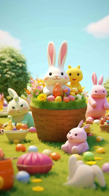 3D clay world,many cute animalscats,dogs,rabbits,picnic on the grass,colorful picnic scene,basket,flowers,sunlight，cartoon
style,distant view,minimalism,clay material,blender,c4d,oc rendererperfect，details,8k,best quality --niji 5 --s 750  - style2部分