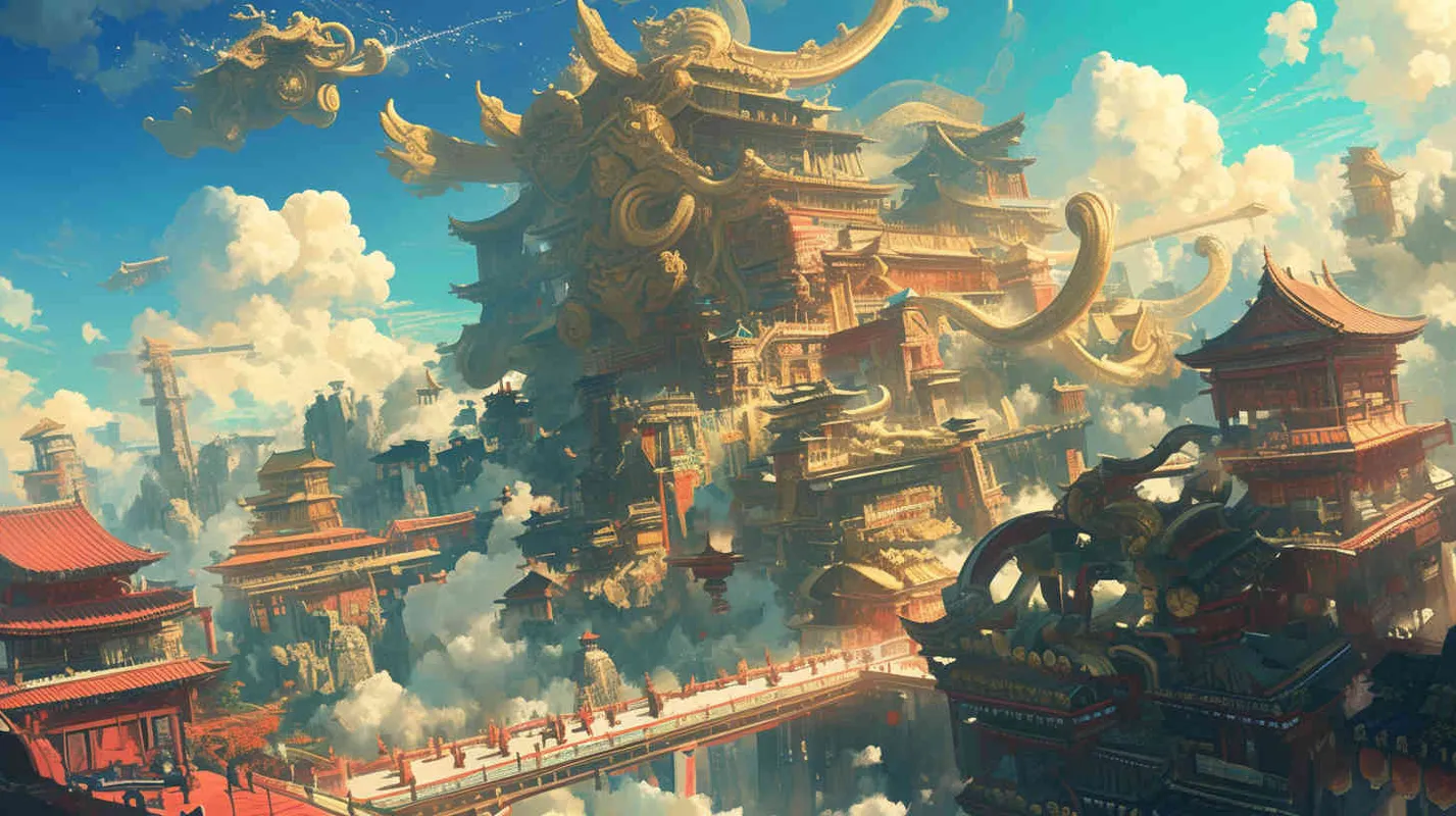 孙悟空大闹天宫的场景，可谓是一场震撼天地的壮丽画卷。

在那一天，孙悟空身披金甲，手持金箍棒，气势如虹地冲上了天宫。他的眼中闪烁着不屈的光芒，仿佛要将整个天宫都纳入自己的掌控之中。

天宫之上，云雾缭绕，仙乐飘飘。然而，这一切的宁静与和谐，在孙悟空的到来之后，瞬间被打破。 - style1部分