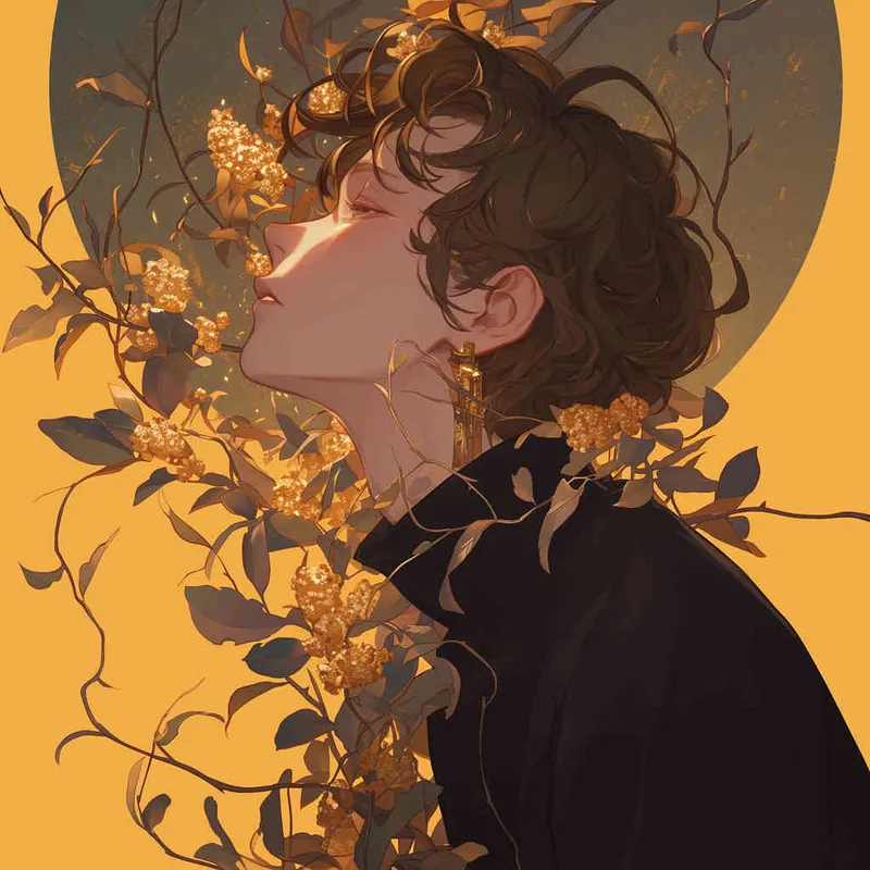 A portrait of a Gemini, boy, illustration style - style1部分