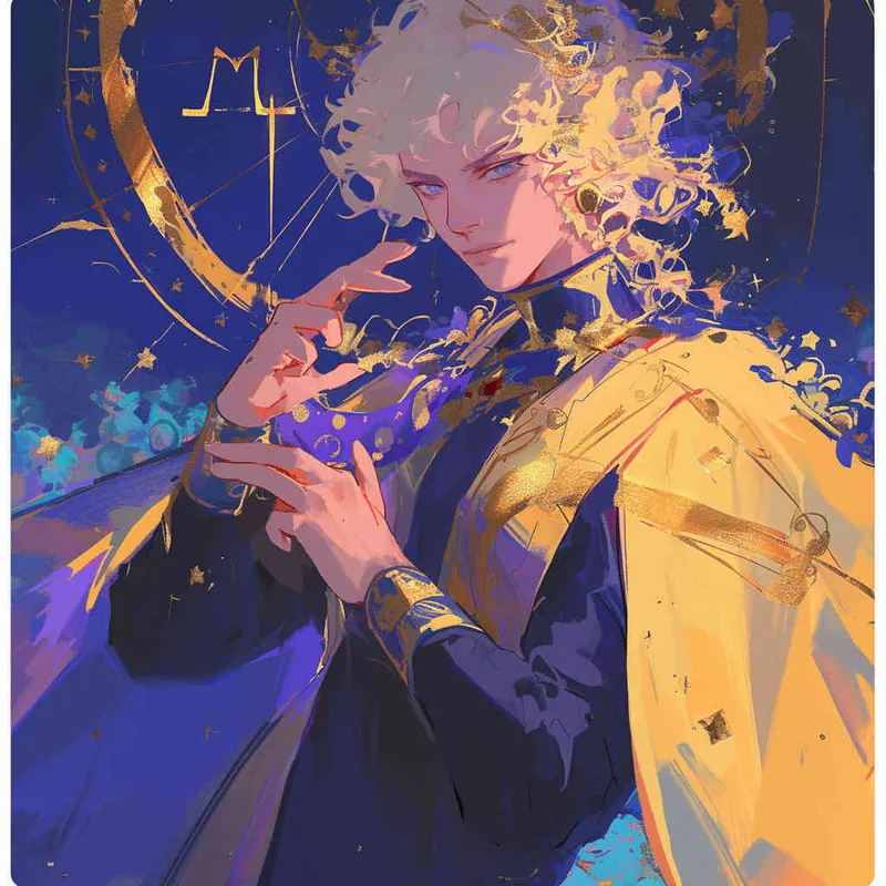 A portrait of a Gemini, boy, illustration style - style3部分