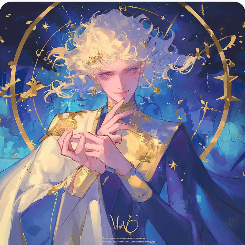 A Virgo avatar, girl, illustration style - style2部分