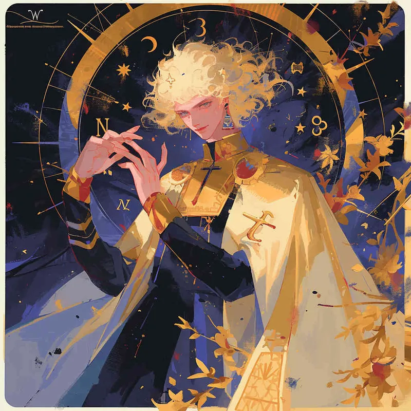 A Virgo avatar, girl, illustration style - style4部分