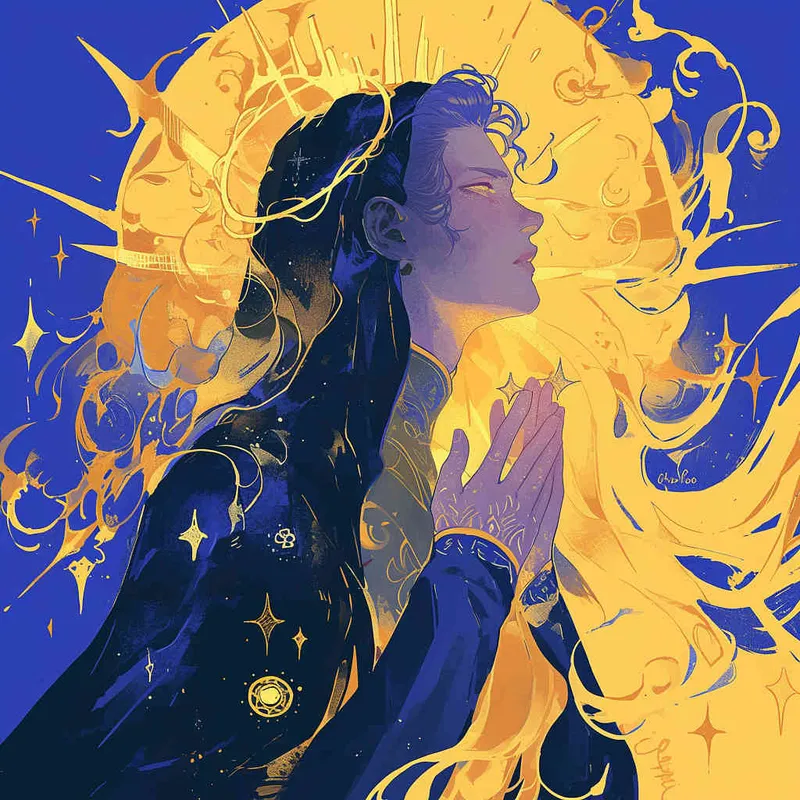 A Virgo avatar featuring a girl with long hair and an illustrated style - style4部分