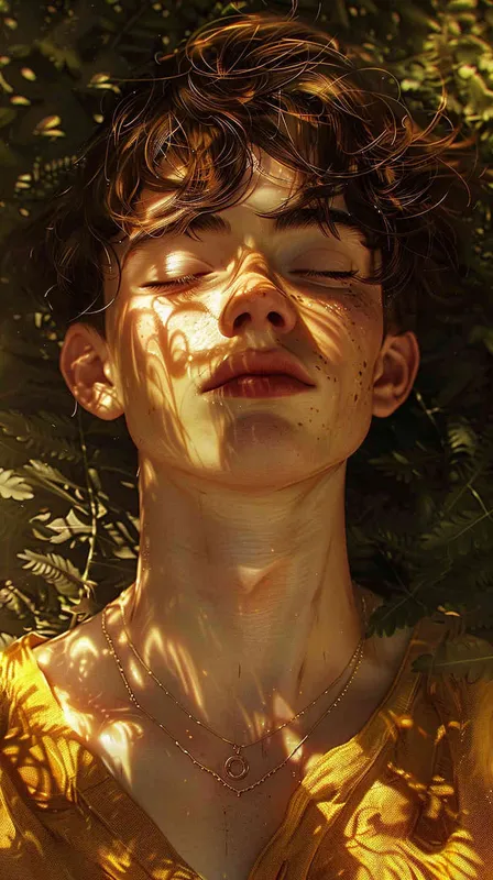 Gemini avatar, boy, illustrated, warm, atmospheric, lazy, and gentle art style - AI绘画作品展示 | Midjourney中文版生成