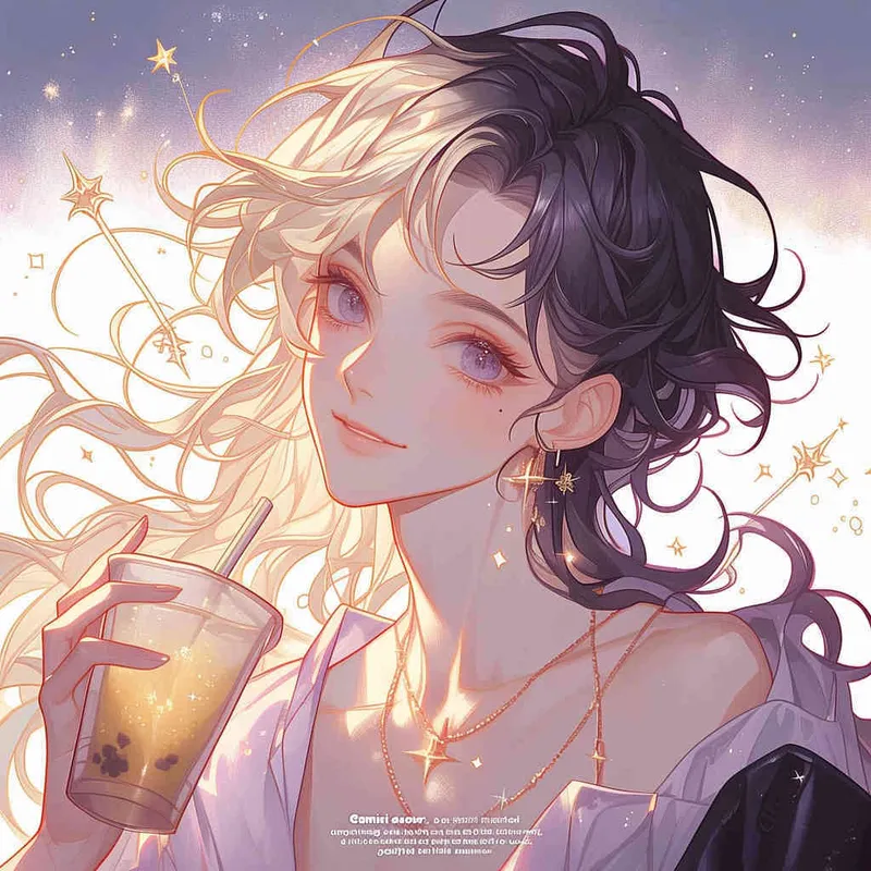 Gemini avatar, boy, short hair, illustrated, warm, atmospheric, lazy, and gentle art style - style3部分