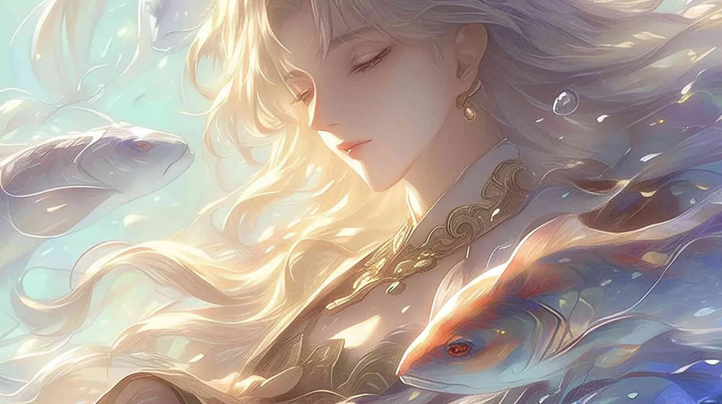 A couple, male Gemini and  long hair female Virgo, warm, lazy, thick painted illustration style - style4部分