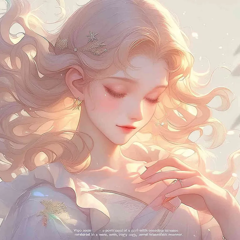 irgo avatar, long haired girl, illustration, warm, comfortable, lazy, and soft artistic style 
 - style3部分