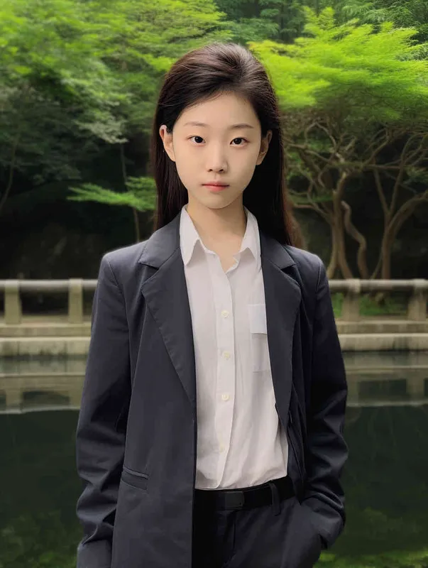 A professional headshot of a Chinese woman in a business suit. She has a confident and approachable expression. The suit is a dark color, perhaps navy or black, and she is wearing a crisp white shirt underneath. Her hair is styled neatly. The background is grey, not distracting from the subject. The lighting is soft and flattering, highlighting her features without creating harsh shadows. The photo is taken with a high-resolution camera, ensuring every detail is captured clearly. The composition is centered, with the woman's face in the middle of the frame. The photo should be hyper-realistic, highly detailed, and high-resolution 16k. --ar 3:4 --v 5.2 --style raw --q 2 --s 250 - style3部分