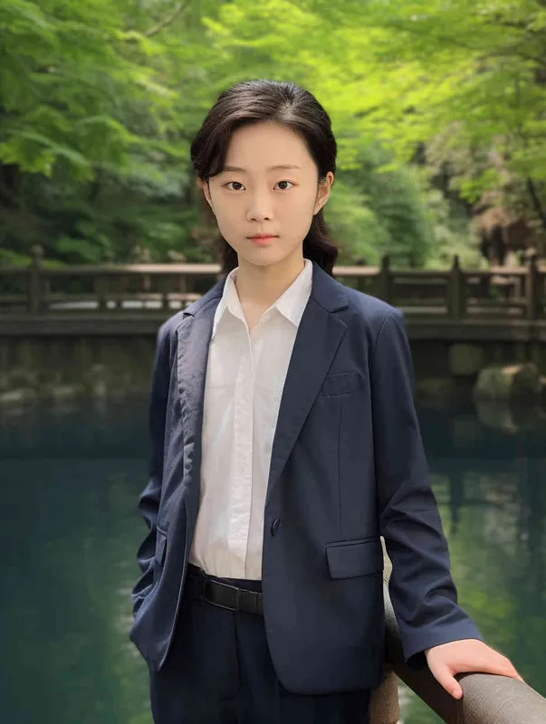 A professional headshot of a Chinese woman in a business suit. She has a confident and approachable expression. The suit is a dark color, perhaps navy or black, and she is wearing a crisp white shirt underneath. Her hair is styled neatly. The background is grey, not distracting from the subject. The lighting is soft and flattering, highlighting her features without creating harsh shadows. The photo is taken with a high-resolution camera, ensuring every detail is captured clearly. The composition is centered, with the woman's face in the middle of the frame. The photo should be hyper-realistic, highly detailed, and high-resolution 16k. --ar 3:4 --v 5.2 --style raw --q 2 --s 250 - style4部分