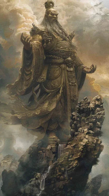 盘古上神。他的身躯巍峨而高大，仿佛一座永恒的巨峰，直插云霄，与天地相连。他的肌肤呈现出一种深沉的古铜色，如同经过岁月沉淀的岩石，坚硬而富有质感。

他的头部硕大，宛如一座巍峨的山头，显得异常威严。他的双眼深邃而明亮，犹如夜空中最亮的星辰，闪烁着智慧与坚毅的光芒。他的眉毛浓密而修长，仿佛两道黑色的瀑布，从额头两侧垂落，给人一种不怒自威的感觉。

他的鼻子高挺而宽阔，像是一座山峦，在他的脸庞上占据着重要的位置。他的嘴巴宽阔而厚实，紧闭时显得坚定而有力，张开时则仿佛能吞噬天地间的万物。

他的肩膀宽阔而厚实，仿佛能扛起整个世界的重量。他的双臂粗壮而有力，肌肉线条分明，充满了力量感。他的双手巨大而厚实，仿佛能握住整个宇宙，每一次的挥动都能引发天地的震动。

他的双腿修长而有力，仿佛两根支撑天地的巨柱，稳稳地扎根在混沌之中。他的双脚巨大而厚实，仿佛能踏平一切阻碍，引领着宇宙走向新的纪元。

他的身上散发着一种不可言喻的气息，那是一种古老而神秘的气息，仿佛蕴含着整个宇宙的奥秘与力量。他的存在本身就是一种震撼，一种威严，一种无法抗拒的力量。

他的外貌特征不仅是他自身的体现，更是他强大力量与坚定意志的象征。他的每一个细节都充满了力量与美感，仿佛是大自然最为完美的杰作。

文心大模型3.5生成 - style2部分