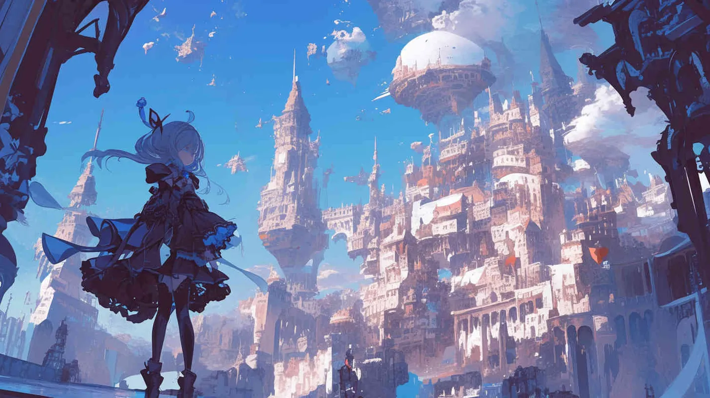 天地一片黑暗，分不清天空和大地 – AI绘画作品展示 | Midjourney中文版生成