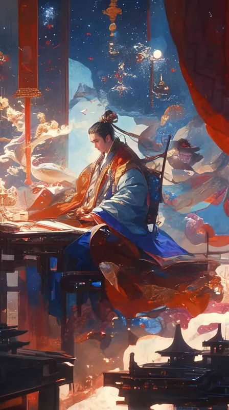 在一次雷电交加的夜晚，天空中星辰闪耀，在北斗枢星的光芒下，他的母亲生下了他，华夏第一位上古帝王。 - style3部分