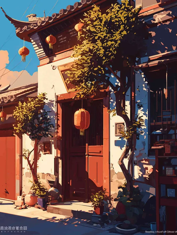 简单的背景，中国风 - style2部分