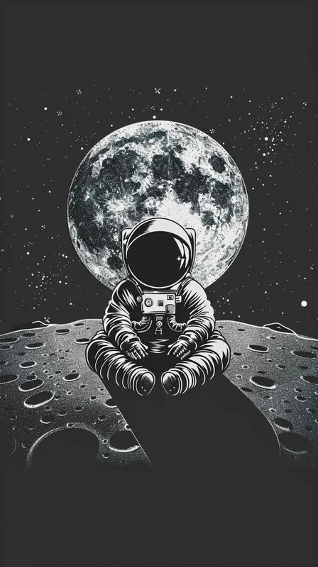 可爱的太空人，在月球 - style1部分