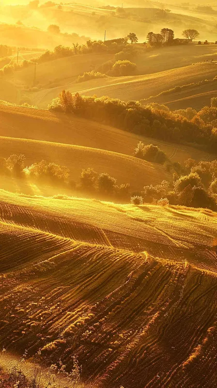 English: The midday sun shines on the farmland, where farmers are stripped to waist, sweating profusely. - AI绘画作品展示 | Midjourney中文版生成
