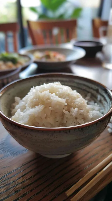 餐桌上，碗中的香喷喷的米饭，每一粒米粒都充满诱惑。 - style2部分