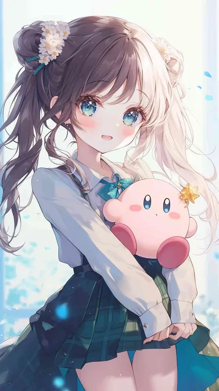 <https://s.mj.run/j7lnAymTi_s> <https://s.mj.run/YXsxOdJLbfA> anime style,A Girl in a school uniform, with a wavy ponytail, looks at the camera, with bright aqua eyes and a star Kirby doll in her arms, smiling  –ar 9:16 –niji 6 –iw 1.2  – style2部分” class=”wp-image”/>
</figure>


<figure class=