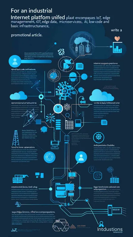 为一个工业互联网平台，包含统一运营、IOT、边缘管理、大数据、微服务（open API）、低代码、AI、基础运维几个大部分，写一份宣传稿 - style2部分