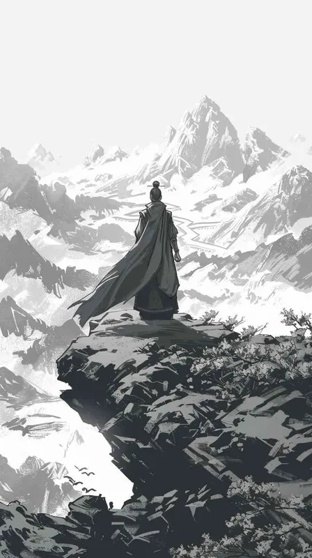 分镜一
诗词描述:功盖三分国
人物描述:诸葛亮站立于高山之巅,眺望远方。他的目光冷静而远见,展现出一种战略家的气质。
构图描述:正面角度,诸葛亮居中,背后是蜀汉的疆域,远处天际映衬下的三国分图。
场景描述:一个阳光明媚的日子,诸葛亮站在山顶,目光深邃地望向远方。他背后是壮丽的山脉与蜀汉的土地。 - AI绘画作品展示 | Midjourney中文版生成