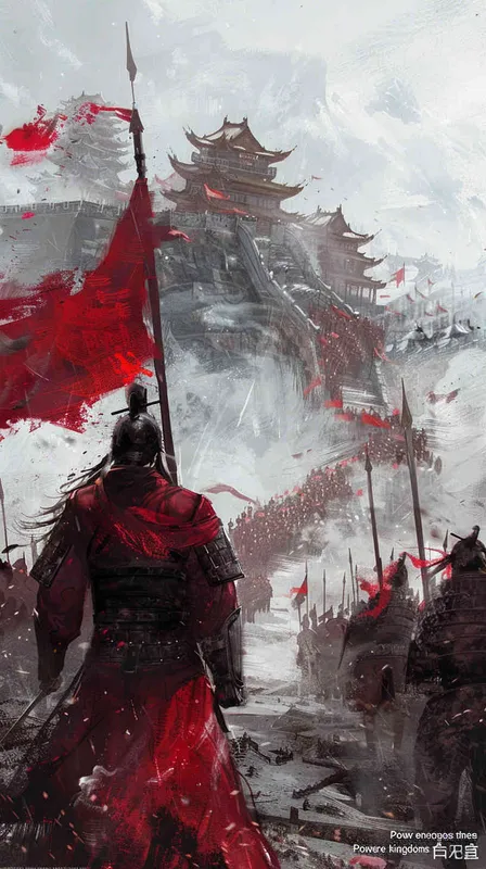 分镜一：功盖三分国

诗词描述：“功盖三分国”，表现诸葛亮的政治与军事才能对三国鼎立局面的巨大影响。 - style2部分