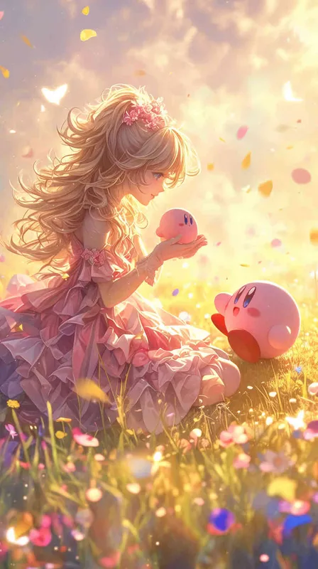 <https://s.mj.run/CSQwTDW_NPc> <https://s.mj.run/HuBcsgOdE9o> 一个可爱的女孩，穿着粉色的荷叶边连衣裙，有着一头金色的卷发，头发很多，跪坐在地上，她的面前有着一个可爱的星之卡比玩偶和她对视 –ar 9:16 –iw 1.2 – style3部分” class=”wp-image”/>
</figure>


<figure class=