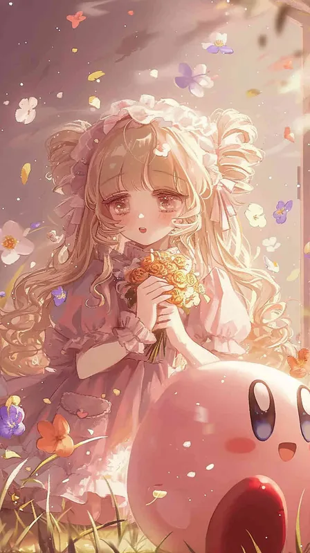 <https://s.mj.run/CSQwTDW_NPc> <https://s.mj.run/HuBcsgOdE9o> A cute girl wearing a pink, ruffled dress with a lot of golden curly hair, Setting: Kneeling on the ground, facing a cute Kirby plush toy, Composition: Girl centered, Kirby plush toy in the foreground, Lighting: Soft natural light enhancing the warm colors, Additional Info: Colorful flowers and grass surrounding them –ar 9:16 –niji 6 – style2部分” class=”wp-image”/>
</figure>


<figure class=