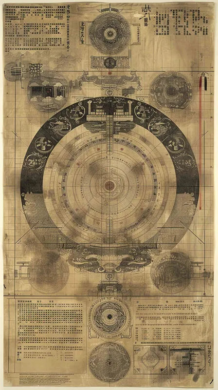 古代宏伟的八阵图规模 - AI绘画作品展示 | Midjourney中文版生成