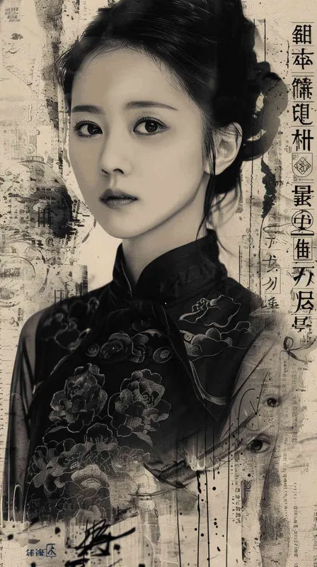 一幅关于中国演员汤唯的广告海报 - style1部分